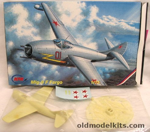 MPM 1/72 Mig-9 Fargo Resin Kit, 72052 plastic model kit